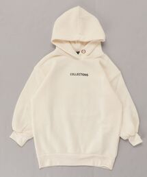 THE CASUAL | パイル起毛 バックプリント チュニック パーカー キッズ(チュニック)