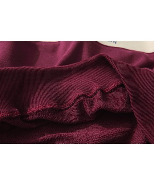 HOOK（フック）の「【HOOK】アメリカアンティーク風プリント 切替 長袖ポロシャツ（スウェット・メンズ・レッド/ネイビー・XL/M/L）」の7枚目の写真