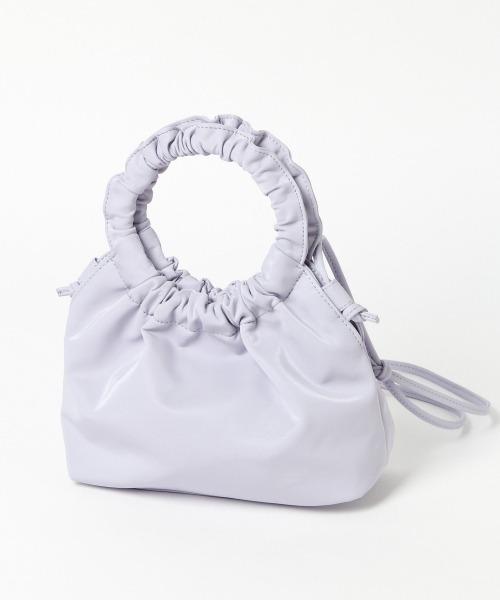Heather（ヘザー）の「ギャザーハンドルＢＡＧ 　926716（ショルダーバッグ・レディース・ベージュ/パープル/アイボリー・ONESIZE）」の12枚目の写真