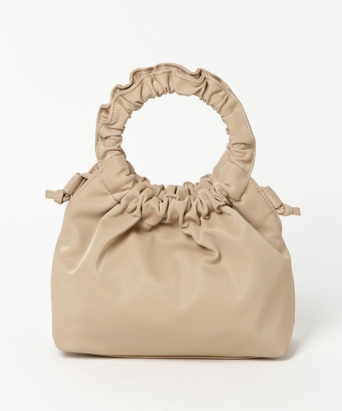 Heather（ヘザー）の「ギャザーハンドルＢＡＧ 　926716（ショルダーバッグ・レディース・ベージュ/パープル/アイボリー・ONESIZE）」の10枚目の写真