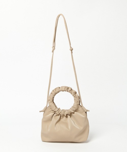 Heather（ヘザー）の「ギャザーハンドルＢＡＧ 　926716（ショルダーバッグ・レディース・ベージュ/パープル/アイボリー・ONESIZE）」の18枚目の写真