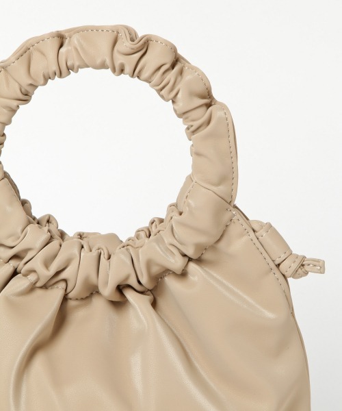 Heather（ヘザー）の「ギャザーハンドルＢＡＧ 　926716（ショルダーバッグ・レディース・ベージュ/パープル/アイボリー・ONESIZE）」の16枚目の写真