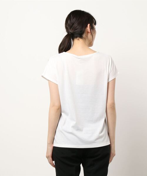 EDDY GRACE（エディグレース）の「【EDDY GRACE/エディ グレイス】インナービジューツキ（Tシャツ/カットソー・レディース・ホワイト・MEDIUM）」の2枚目の写真