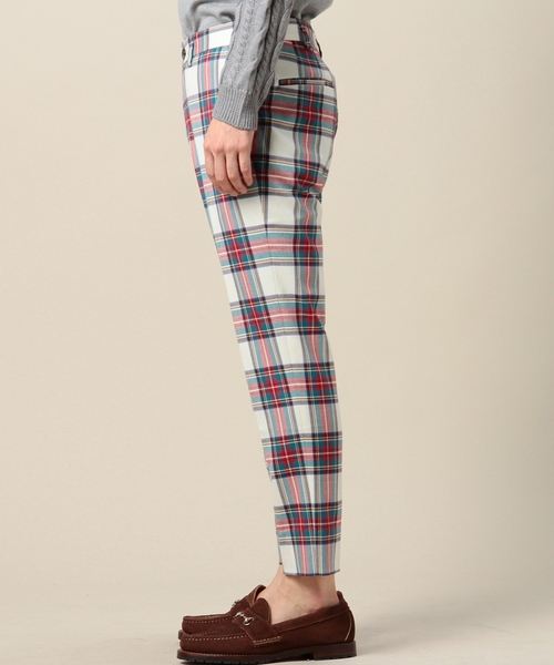 BEAUTY&YOUTH UNITED ARROWS（ビューティーアンドユースユナイテッドアローズ）の「BY タータン/ストライプ ウーステッド ノープリーツ パンツ ◆（その他パンツ・メンズ・レッド/ブラック・LARGE/MEDIUM/SMALL/X-LARGE）」の4枚目の写真