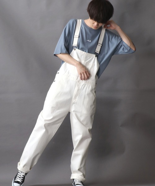 y6 ホワイト コットンオーバーオール y6 ホワイト コットン