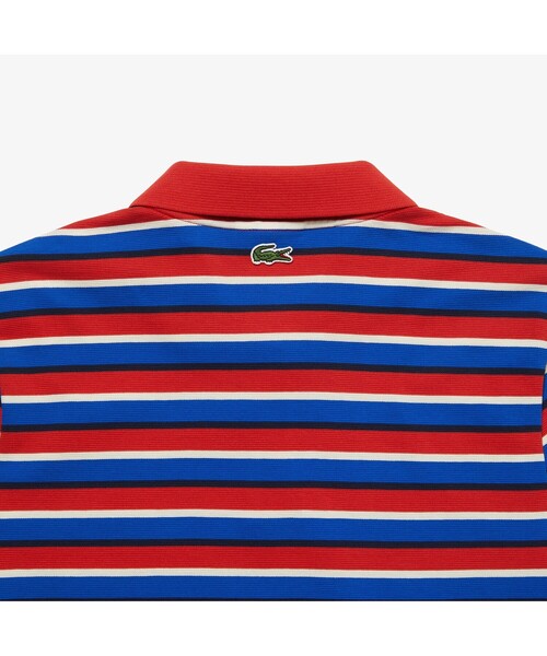 LACOSTE（ラコステ）の「カレッジロゴプリントボーダーポロシャツ（ポロシャツ・メンズ・ネイビー/レッド/グリーン・2/4/3/5）」の15枚目の写真