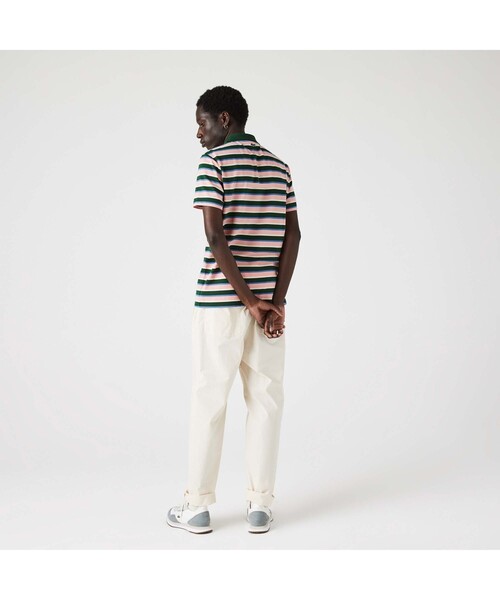 LACOSTE（ラコステ）の「カレッジロゴプリントボーダーポロシャツ（ポロシャツ・メンズ・ネイビー/レッド/グリーン・2/4/3/5）」の17枚目の写真