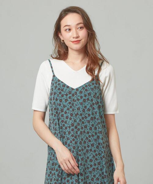 closet story（クローゼットストーリー）の「＜closet story＞□デオドラント Vネック SSL ニット [抗菌防臭] -手洗い可能-（ニット/セーター・レディース・ホワイト/ネイビー/ライトピンク・FREE）」の8枚目の写真