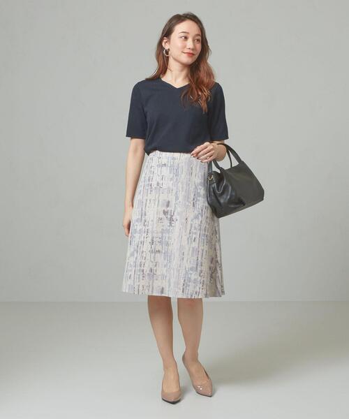 closet story（クローゼットストーリー）の「＜closet story＞□デオドラント Vネック SSL ニット [抗菌防臭] -手洗い可能-（ニット/セーター・レディース・ホワイト/ネイビー/ライトピンク・FREE）」の15枚目の写真