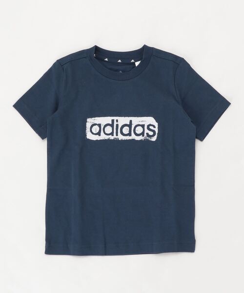 adidas(アディダス)の「アディダス adidas BグラフィックTシャツ(Tシャツ/カットソー・キッズ・ネイビー/ホワイト・120cm/130cm/160cm/140cm/150cm)」の2枚目の写真