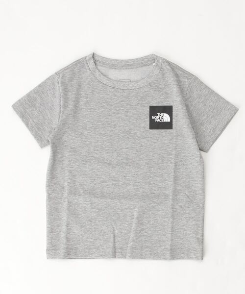 THE NORTH FACE（ザノースフェイス）の「ザ ノース フェイス THE NORTH FACE S/S Small Square Logo Tee(ショートスリーブスモールスクエアロゴティー)（Tシャツ/カットソー・キッズ・ホワイト/ブルー/ブラウン/グレー・120cm/130cm/140cm/100cm/150cm/110cm）」の3枚目の写真