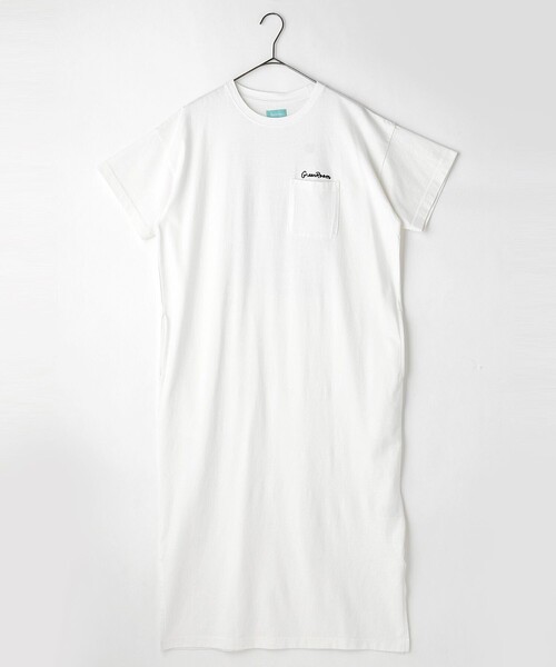 FREAK'S STORE（フリークスストア）の「▽【WEB限定】GREENROOM/グリーンルーム　ORANGE&PARK/オレンジ＆パーク 別注ワンピース（ワンピース・レディース・ホワイト/ライトグレー/ブルー/ブラック・ﾌﾘ-）」の6枚目の写真