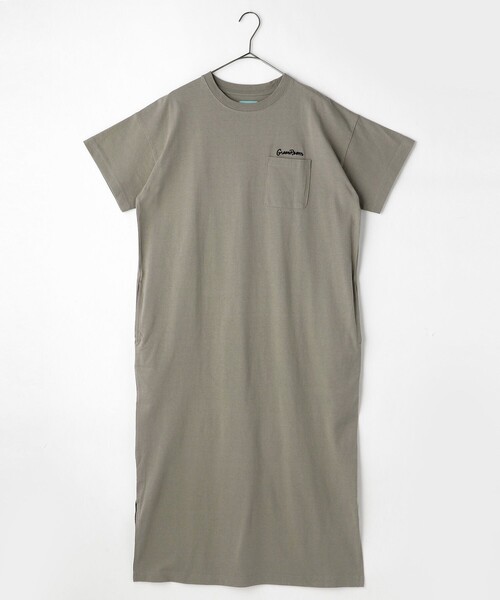 FREAK'S STORE（フリークスストア）の「▽【WEB限定】GREENROOM/グリーンルーム　ORANGE&PARK/オレンジ＆パーク 別注ワンピース（ワンピース・レディース・ホワイト/ライトグレー/ブルー/ブラック・ﾌﾘ-）」の12枚目の写真