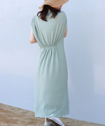 libelle more | 楊柳プリーツスムース　プチハイネックワンピース(ワンピース)