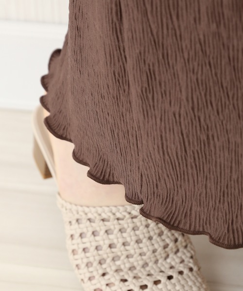 libelle more（リベル モア）の「楊柳プリーツスムース　プチハイネックワンピース（ワンピース・レディース・ブラック/ブラウン/グレイッシュベージュ/ライトカーキ・M/L）」の22枚目の写真