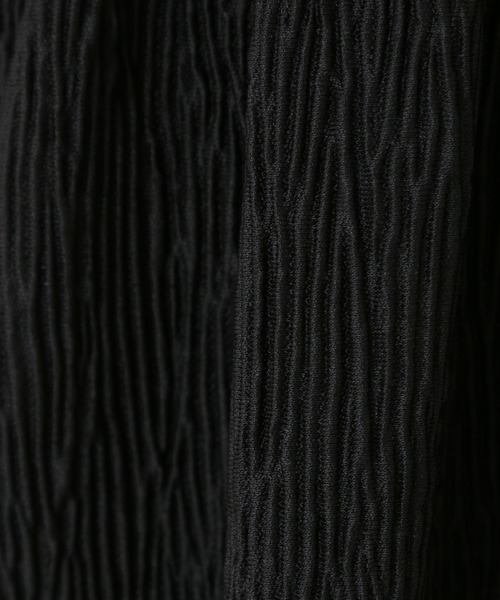 libelle more（リベル モア）の「楊柳プリーツスムース　プチハイネックワンピース（ワンピース・レディース・ブラック/ブラウン/グレイッシュベージュ/ライトカーキ・M/L）」の12枚目の写真