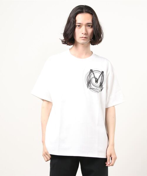 MARBLES(マーブルズ)の「MARBLES (マーブルズ)SNAKE TEE(Tシャツ/カットソー・メンズ・ホワイト/ブラック・SMALL/MEDIUM/LARGE)」の2枚目の写真