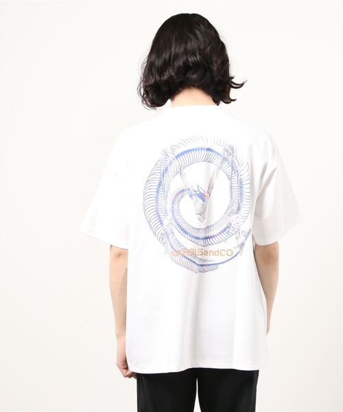MARBLES(マーブルズ)の「MARBLES (マーブルズ)SNAKE TEE(Tシャツ/カットソー・メンズ・ホワイト/ブラック・SMALL/MEDIUM/LARGE)」の5枚目の写真