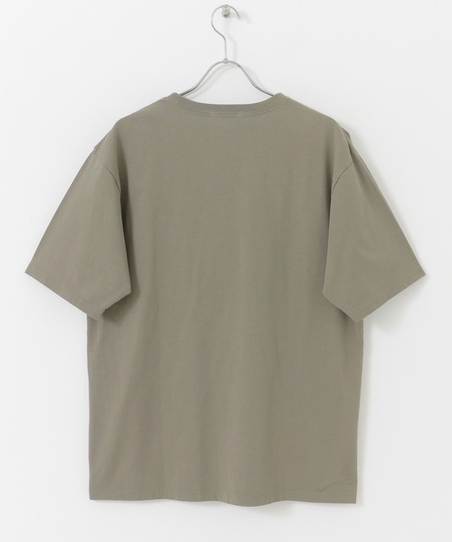 EKAL（エカル）の「EKAL　ロゴプリントポケットTシャツ（Tシャツ/カットソー・メンズ・グレー系その他/ベージュ/カーキ・MEDIUM/LARGE）」の8枚目の写真