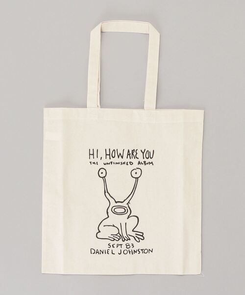 DANIEL JOHNSTON(ダニエルジョンストン)の「HI HOW ARE YOU CARRY ALL BAG / ハイハワユー キャリーオールバッグ(トートバッグ・レディース・ナチュラル・FREE)」の1枚目の写真