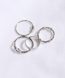 yield（イールド）の「【yield select】Design ring set 4連デザインリングセット SETR-010A,010B（リング）」