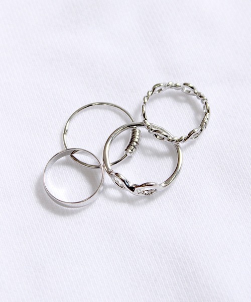 yield(イールド)の「【yield select】Design ring set 4連デザインリングセット SETR-010A,010B(リング・レディース・シルバー/ゴールド・FREE)」の10枚目の写真