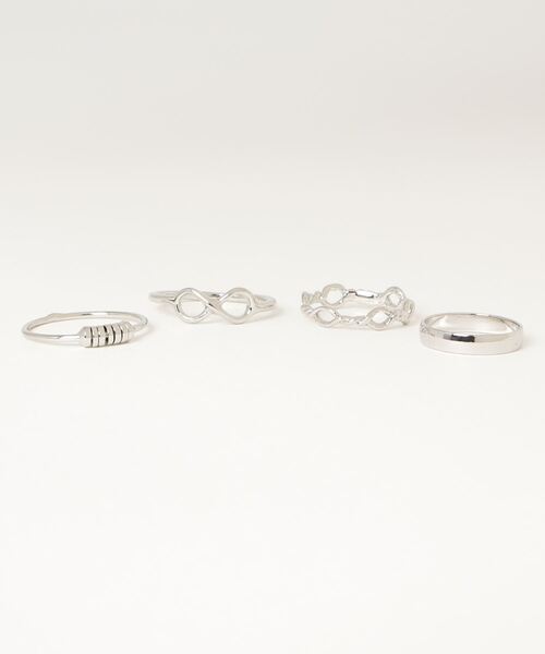 yield(イールド)の「【yield select】Design ring set 4連デザインリングセット SETR-010A,010B(リング・レディース・シルバー/ゴールド・FREE)」の6枚目の写真