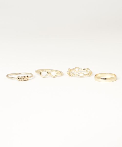 yield(イールド)の「【yield select】Design ring set 4連デザインリングセット SETR-010A,010B(リング・レディース・シルバー/ゴールド・FREE)」の5枚目の写真