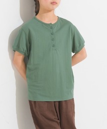 OMNES Another Edition（オムネス アナザーエディション）の「キッズ 接触冷感レーヨンナイロンヘンリーネックTシャツ（Tシャツ/カットソー）」