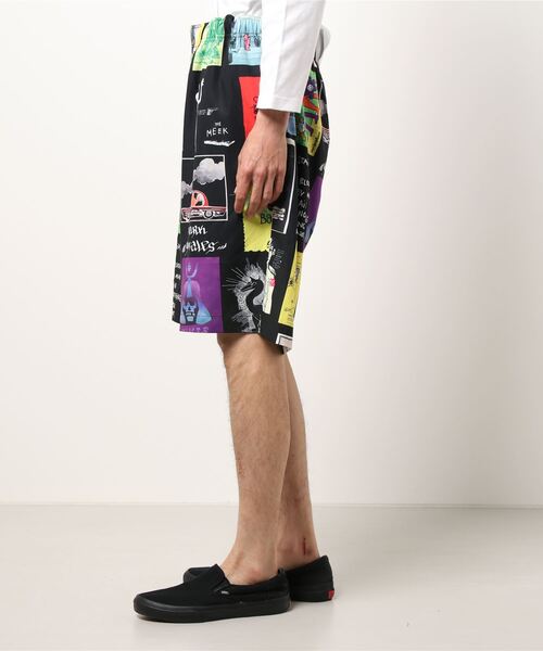 Mark Gonzales(マーク・ゴンザレス)の「【 Mark Gonzales / マークゴンザレス 】 SHORT PANTS / 総柄 ショートパンツ(その他パンツ・メンズ・ホワイト/ブラック・XL/M/L)」の9枚目の写真