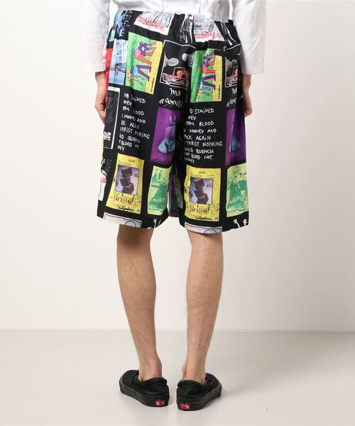 Mark Gonzales(マーク・ゴンザレス)の「【 Mark Gonzales / マークゴンザレス 】 SHORT PANTS / 総柄 ショートパンツ(その他パンツ・メンズ・ホワイト/ブラック・XL/M/L)」の10枚目の写真