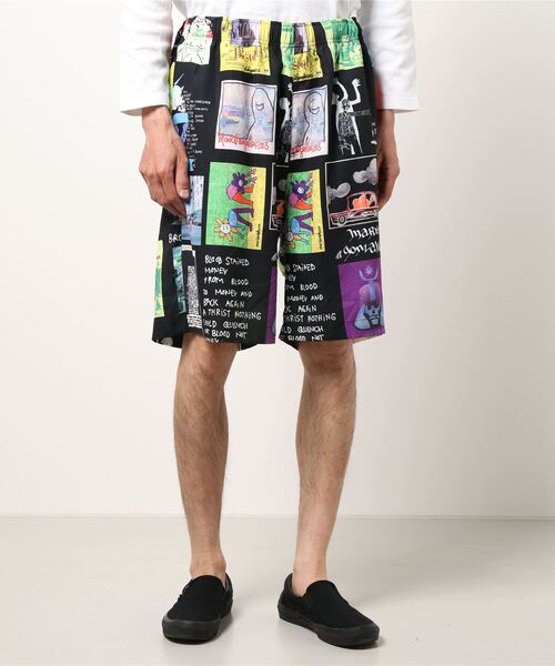 Mark Gonzales(マーク・ゴンザレス)の「【 Mark Gonzales / マークゴンザレス 】 SHORT PANTS / 総柄 ショートパンツ(その他パンツ・メンズ・ホワイト/ブラック・XL/M/L)」の7枚目の写真