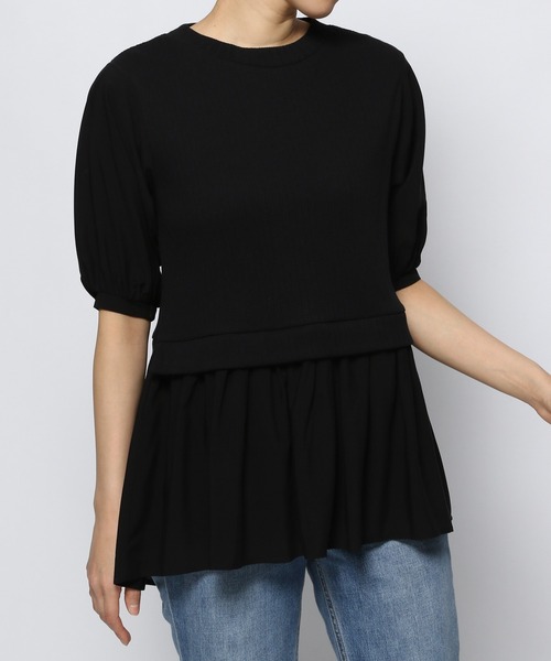 GLOBAL WORK(グローバルワーク)の「フハクドッキングチュニック/947964(Tシャツ/カットソー・レディース・ブラック/その他/アイボリー・FREE)」の14枚目の写真