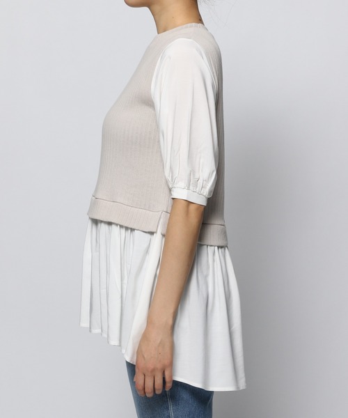 GLOBAL WORK(グローバルワーク)の「フハクドッキングチュニック/947964(Tシャツ/カットソー・レディース・ブラック/その他/アイボリー・FREE)」の17枚目の写真