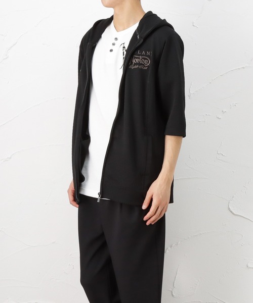 Norton（ノートン）の「6分袖 ジップアップパーカー（パーカー・メンズ・ホワイト/ブラック・M/XL/XXL/L）」の19枚目の写真