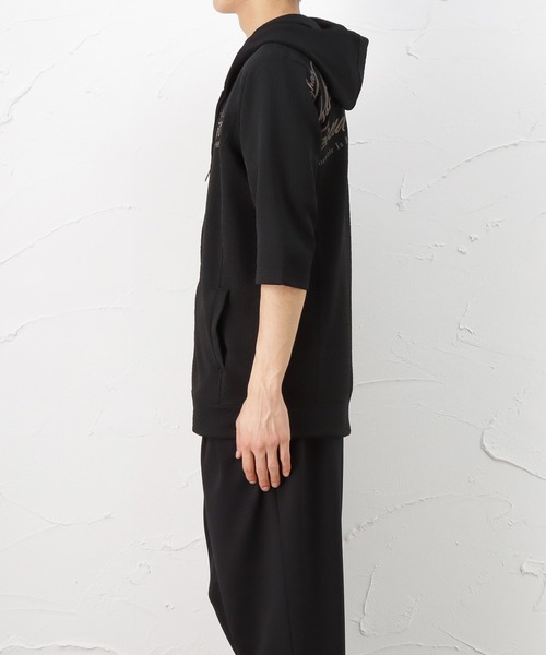 Norton（ノートン）の「6分袖 ジップアップパーカー（パーカー・メンズ・ホワイト/ブラック・M/XL/XXL/L）」の16枚目の写真