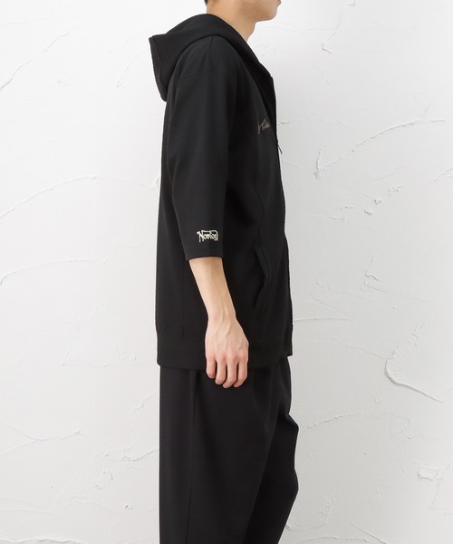 Norton（ノートン）の「6分袖 ジップアップパーカー（パーカー・メンズ・ホワイト/ブラック・M/XL/XXL/L）」の15枚目の写真