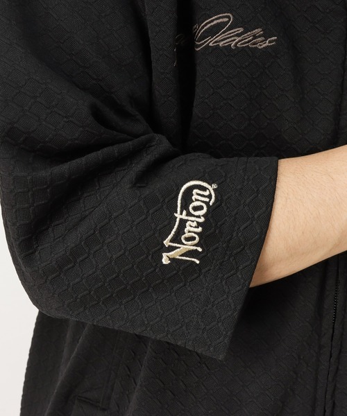 Norton（ノートン）の「6分袖 ジップアップパーカー（パーカー・メンズ・ホワイト/ブラック・M/XL/XXL/L）」の11枚目の写真