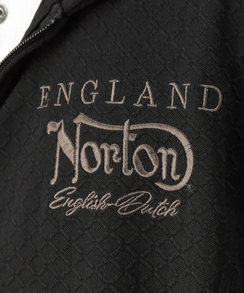 Norton（ノートン）の「6分袖 ジップアップパーカー（パーカー・メンズ・ホワイト/ブラック・M/XL/XXL/L）」の7枚目の写真