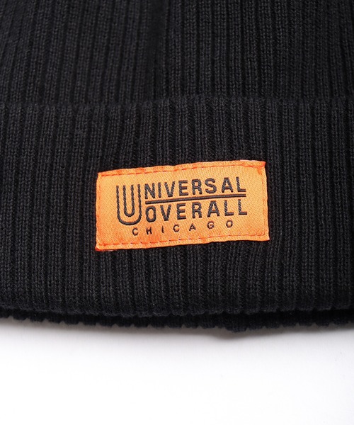 UNIVERSAL OVERALL（ユニバーサルオーバーオール）の「UNIVERSAL OVERALL コットン ニット帽（ニットキャップ/ビーニー・メンズ・ブラック・FREE）」の3枚目の写真