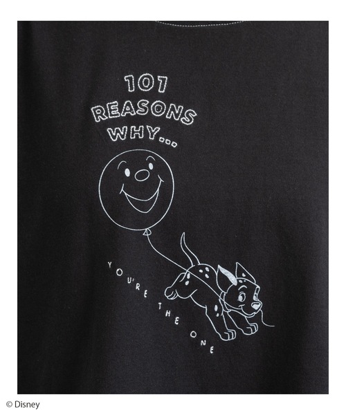 Disney(ディズニー)の「<101匹わんちゃん>刺繍Tシャツ(Tシャツ/カットソー・レディース・ホワイト系1/ホワイト系2/ブラック系1/ブラック系2・FREE)」の17枚目の写真