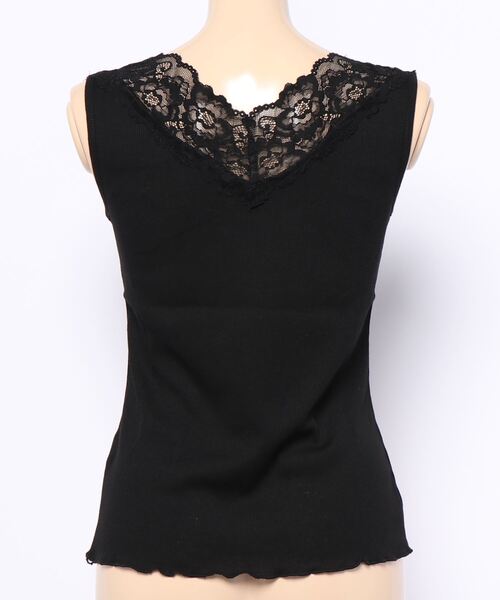 GeeRA（ジーラ）の「前後2WAY幅広レース付キャミソール（キャミソール・レディース・ブラック/アイボリー/ミント/モカ/サンドグレー/コーラル/パープル/オレンジ・MEDIUM）」の13枚目の写真