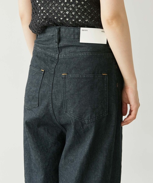 nitca(ニトカ)の「12ozデニム おがみパンツ(デニムパンツ・レディース・ブラック/キナリ・FREE)」の17枚目の写真