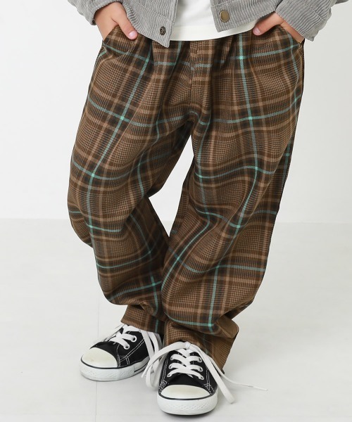 devirock（デビロック）の「ワイドスラックスパンツ（スラックス・キッズ・ブラウン/グレー/ブラウン系その他・120cm/130cm/140cm/110cm/100cm/150cm/160cm）」の3枚目の写真