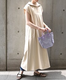 SHIPS any（シップス エニィ）の「SHIPS any:〈UVカット・抗菌防臭〉ミニ裏毛 ハーフジップ ワンピース（ワンピース）」