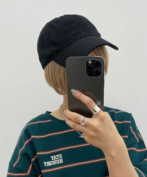 apres jour mignon(アプレジュールミニョン)の「【apresjour mignon×ARIAZ】カラーキャップ(キャップ・レディース・ブラック/ライトベージュ/グリーン・ONESIZE)」の1枚目の写真