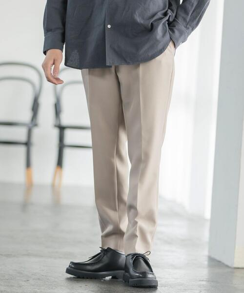 coen（コーエン）の「ポリツイルトラウザーパンツ(セットアップ対応)（スラックス・メンズ・ダークブラウン/グレー/ブラック/ベージュ・LARGE/SMALL/MEDIUM/X-LARGE）」の5枚目の写真