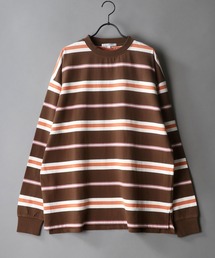SITRY | Loose silhouette Heavy weight multi border rib T-shirt/ルーズシルエット ヘビーウェイト マルチボーダー リブ Ｔシャツ(Tシャツ/カットソー)