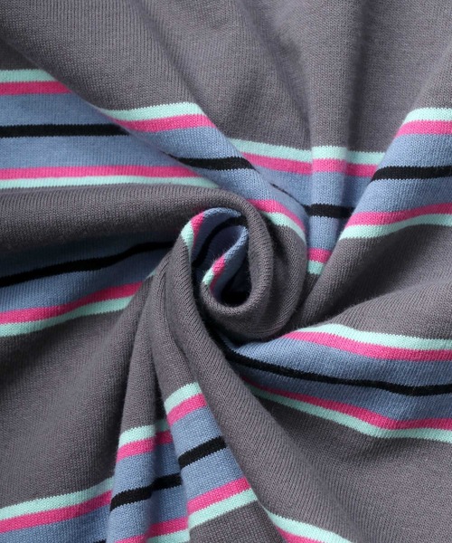 SITRY(シトリー)の「Loose silhouette Heavy weight multi border rib T-shirt/ルーズシルエット ヘビーウェイト マルチボーダー リブ Tシャツ(Tシャツ/カットソー・メンズ・チャコールグレー/オレンジ/グリーン・M/L)」の6枚目の写真