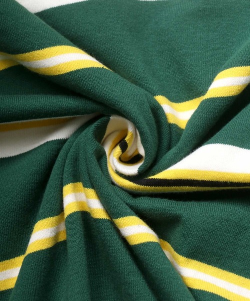 SITRY(シトリー)の「Loose silhouette Heavy weight multi border rib T-shirt/ルーズシルエット ヘビーウェイト マルチボーダー リブ Tシャツ(Tシャツ/カットソー・メンズ・チャコールグレー/オレンジ/グリーン・M/L)」の5枚目の写真